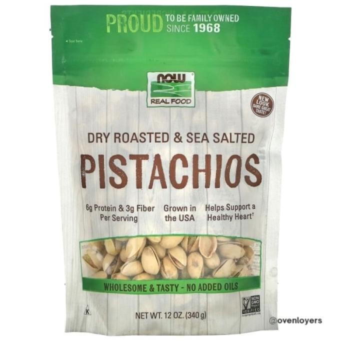 

Now Dry Roasted & Sea Salted Pistachios 340 G
