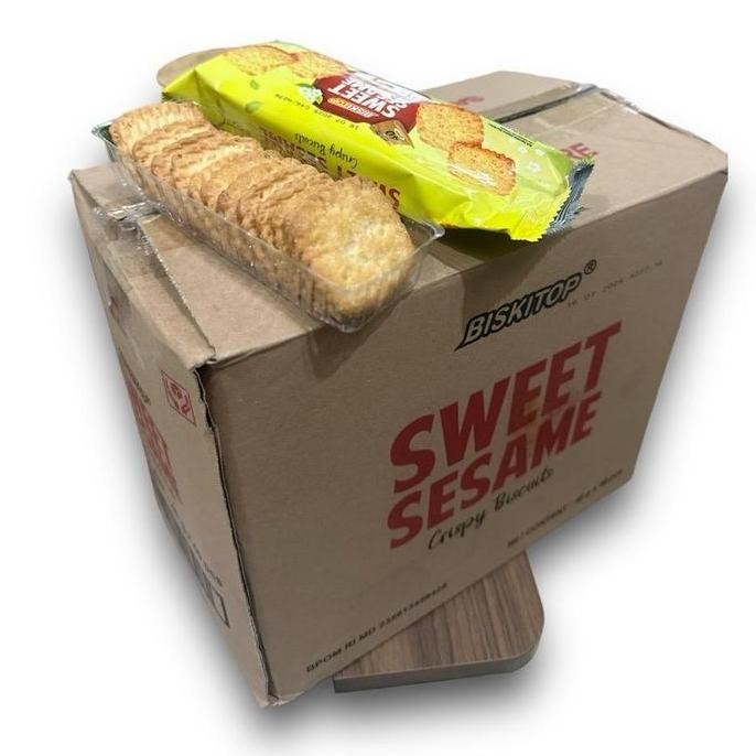 

Terlaris Sweet Sesame Biskitop 1 Karton Isi 40 Picis