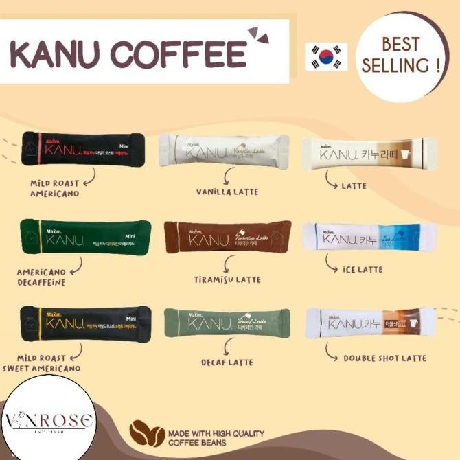

[10 Pcs] Maxim Kanu Latte Kanu Mini All Variants/ Kopi Sachet Korea