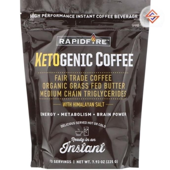 

Rapidfire Rapid Fire Ketogenic Coffee Kopi Keto 225 Gr Original Produk