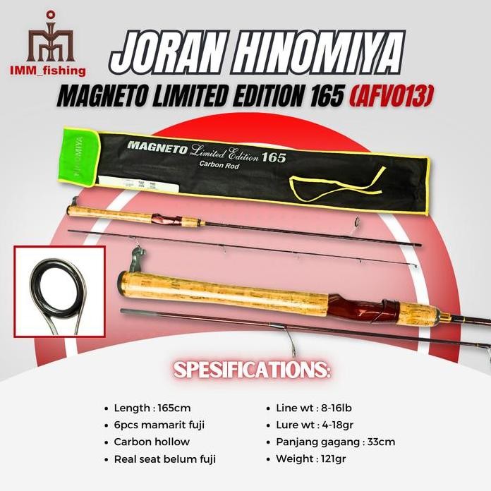 

Terlaris Joran Hinomiya Magneto | Stik Pancing | Spinning | Stopper