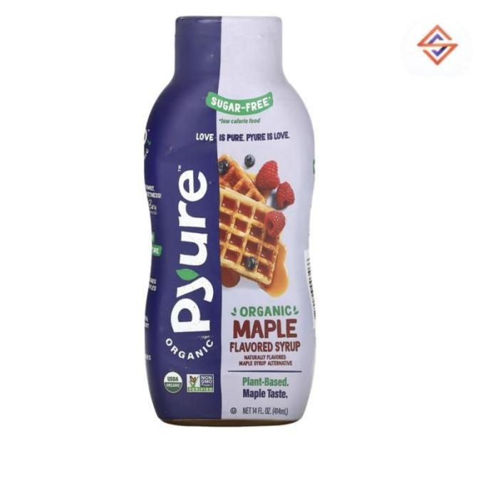 

Pyure Organic Sugar Free Maple Flavored Syrup 415 Ml Original Produk