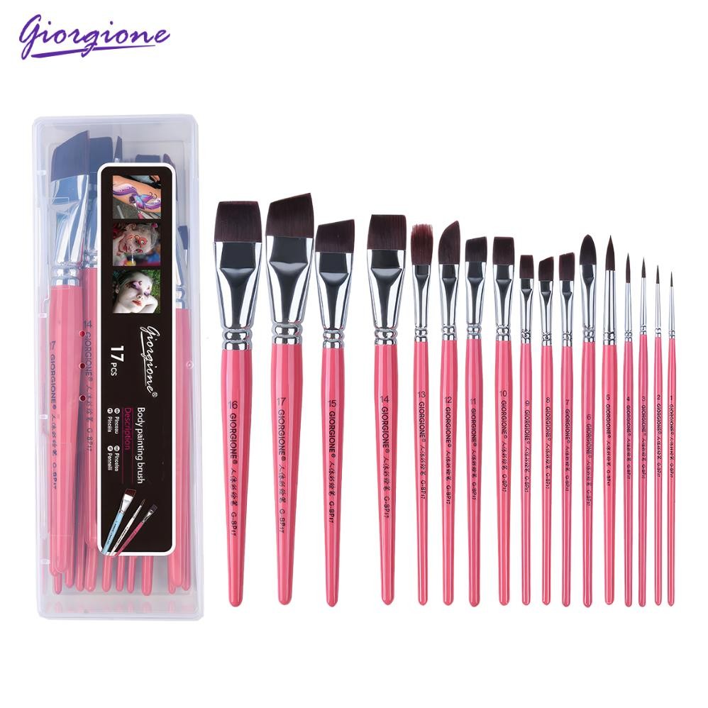 

LINDU Giorgione Body Painting Brush Set Pena Cat Tubuh Set G-BC