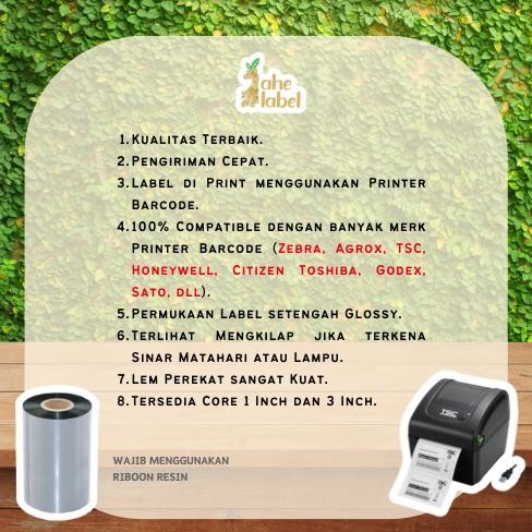 

KA STICKER LABEL BARCODE THERMAL 70X30 MM DIRECT THERMAL 7X3 CM 1000 PCS