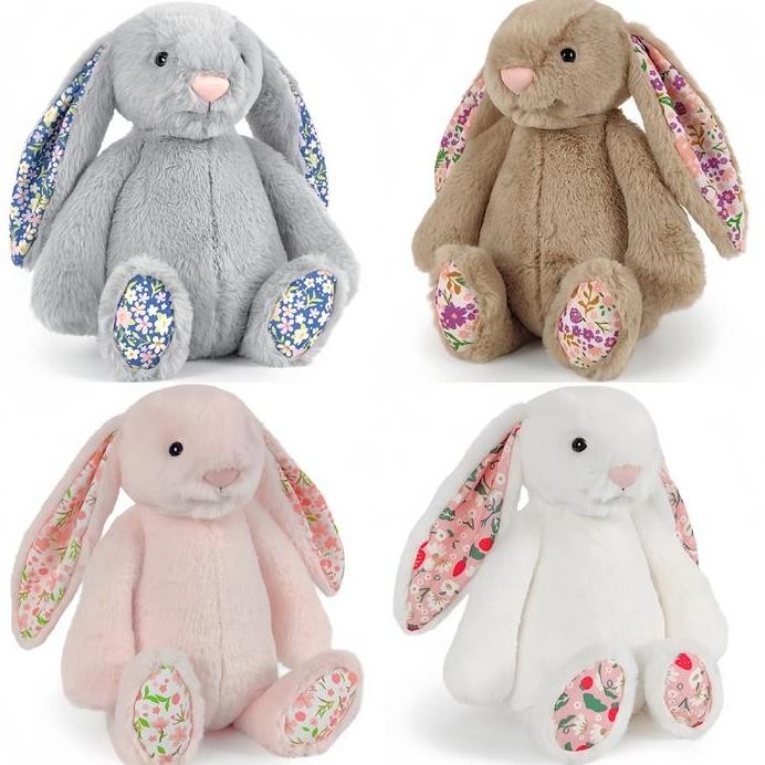 

Terlaris Jellycat Bonnie Rabbit Floral Ears Plush Toys Rabbit Stuffed Dolls Kawaii Room Decor Toy Soft Sofa Cushion Kids Birthday Gifts