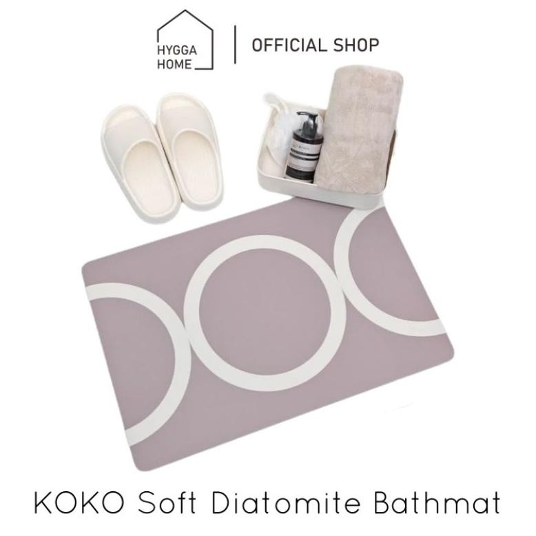 HYGGA HOME KESET GULUNG KOKO SUPER SERAP AIR ANTI-SLIP/KESET MARMER/ABSORBENT BATH MAT