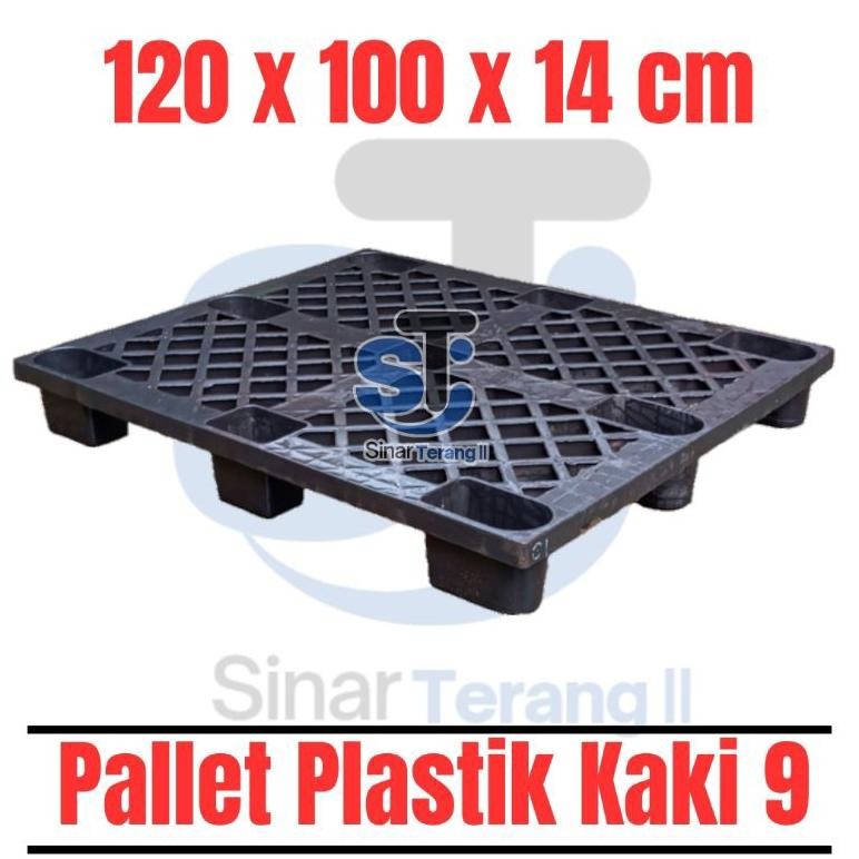 

KA Palet Plastik Kaki 9 Palet Plastik 120x100x14cm Palet Plastik Alas Barang Gudang Kantor