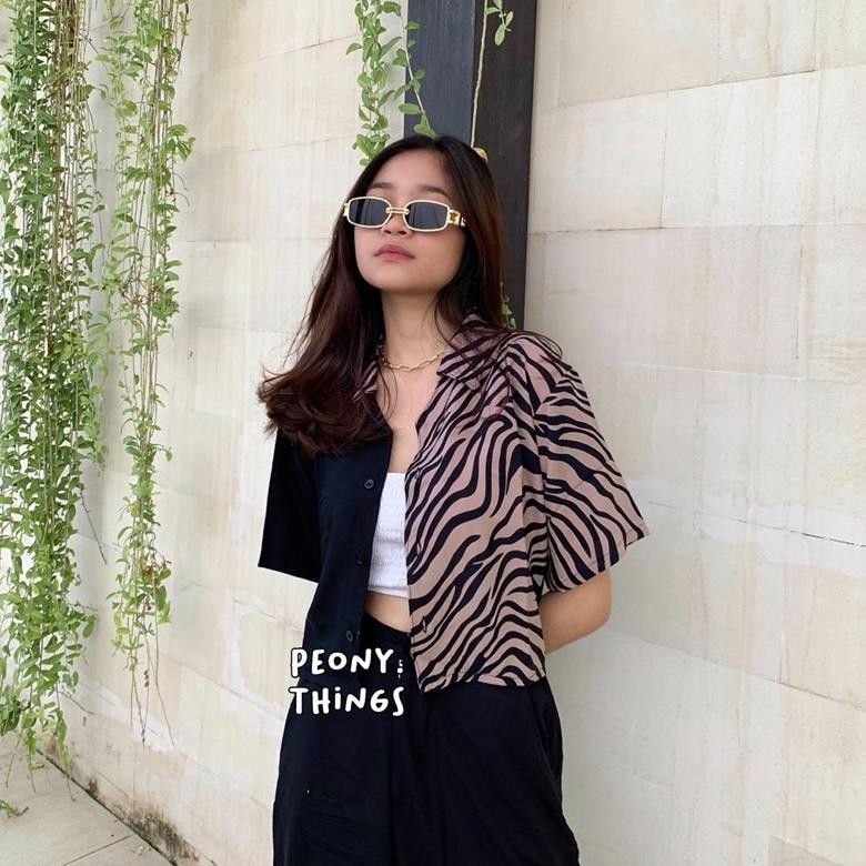 KEMEJA TWO TONE // KEMEJA DUA WARNA ZEBRA READY STOCK