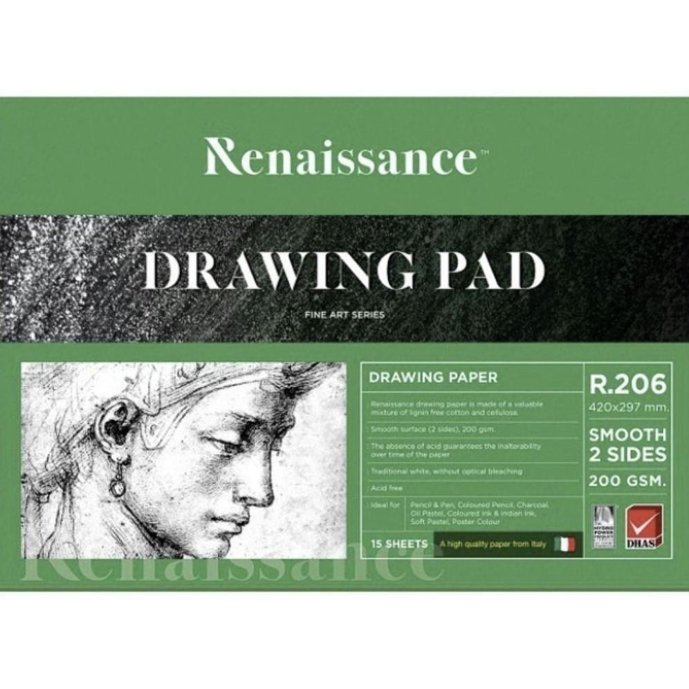 

LINDU [Renaissance] Drawing Pad A3 200gram Italian Paper