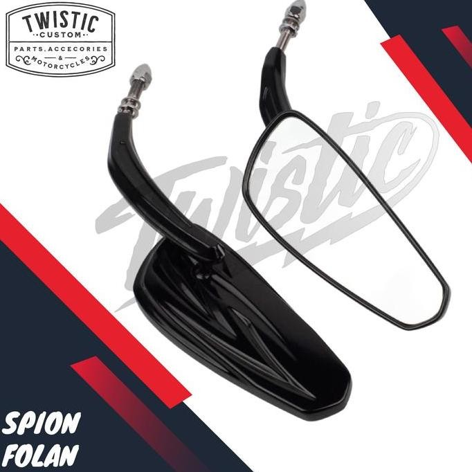 Spion Oval Folan Motor Harley Davidson Benelli Evo Efi Keeway Custom Hemat