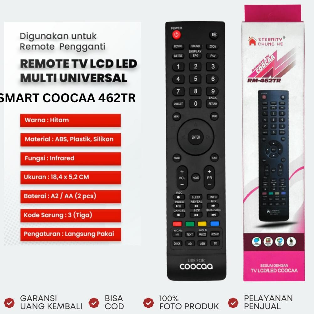 REMOTE TV COOCAA SMART TV SERIES MULTI UNIVERSAL COOCAA 32