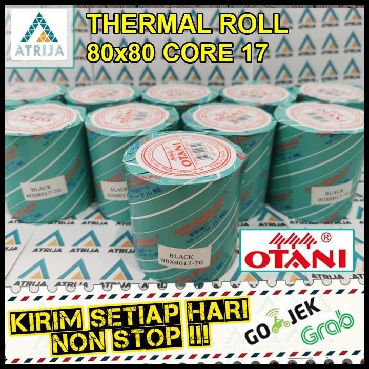 

Terlaris Thermal Roll 80X80 Core 17. 1 Box (50 Roll). Kertas Struk Kasir Good Quality