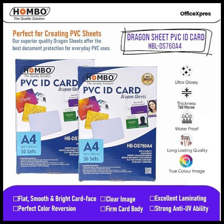 

Terlaris Kertas Pvc Bahan Id Card Instan A4 / Kertas Pvc Id Card Dragon Sheet Good Quality