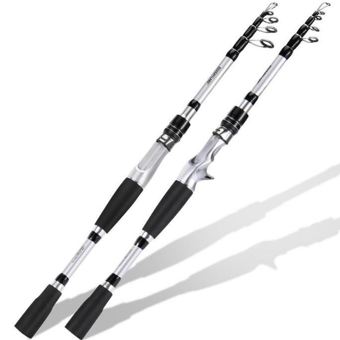 

Terlaris Teleskopik Joran Pancing1.6M-1.8M Perjalanan Luar Ruangan Joran Casting Putar Untuk Bass Pesca