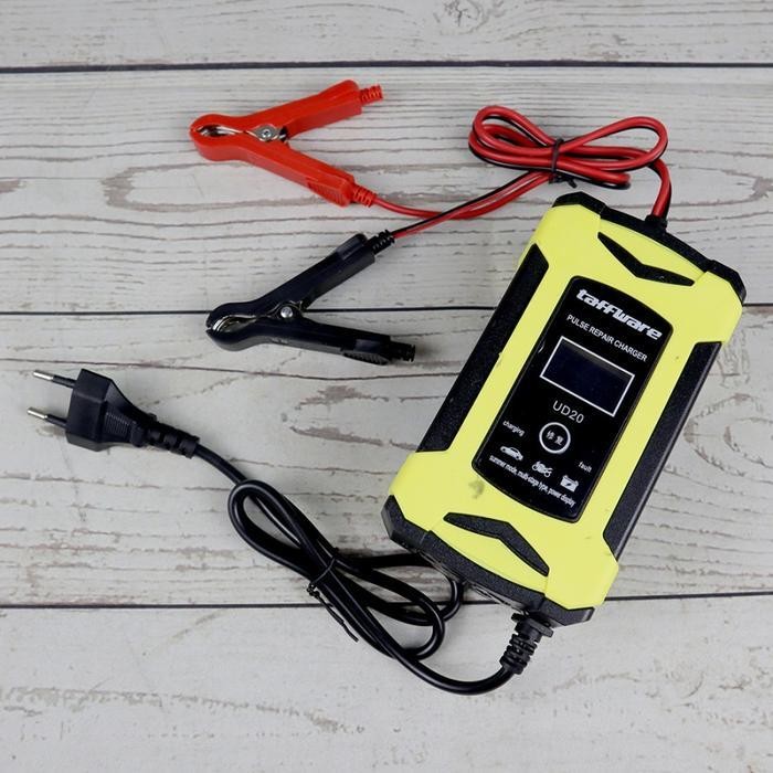 Taffware Intelligent Battery Charger Accu Alat Ngecas Aki Motor Mobil Original Dan Terpercaya