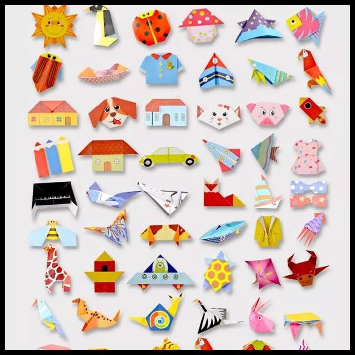 

Terlaris Diy Origami Motif Set Box Kertas Lipat Isi 108Pcs Good Quality