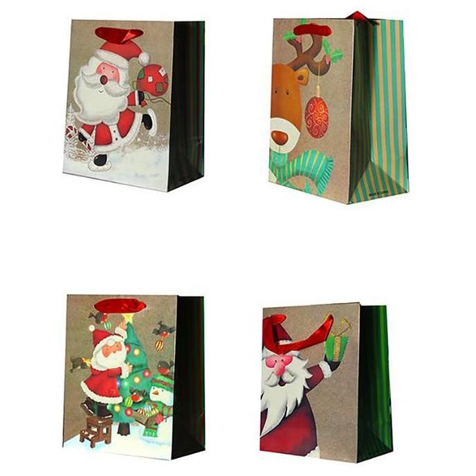 

Kualitas terbaik] Paper Bag Natal Solid Tas Tenteng Kertas Goodie Bag Hampers Souvenir Bingkisan Hadiah Gambar Santa Rusa