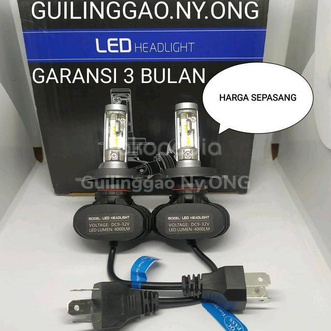 Promo Led H4 & H11H/H1Csp Chip Headlamp Lampu Mobil Sepasang Garansi 3 Bulan