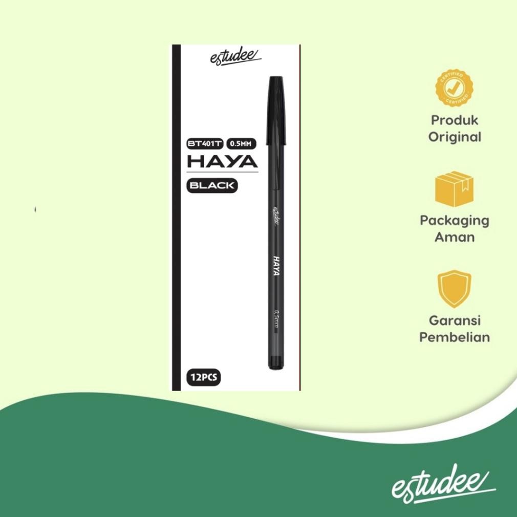 

ESTUDEE HAYA BALLPOINTLV 0.5 BOX/12 BLACK EBP-401