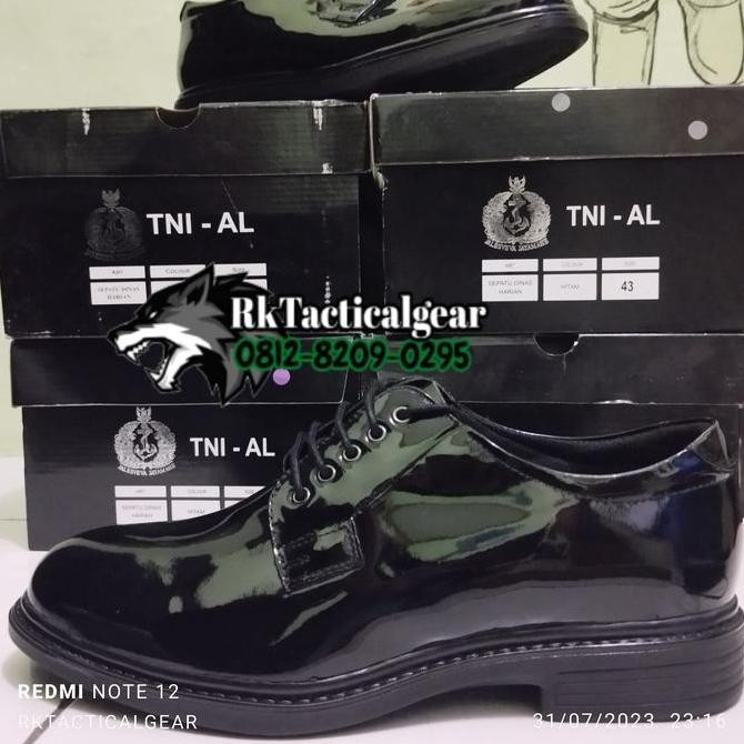 (ORIGINAL) Sepatu PDH JATAH TNI AL Bocorocco