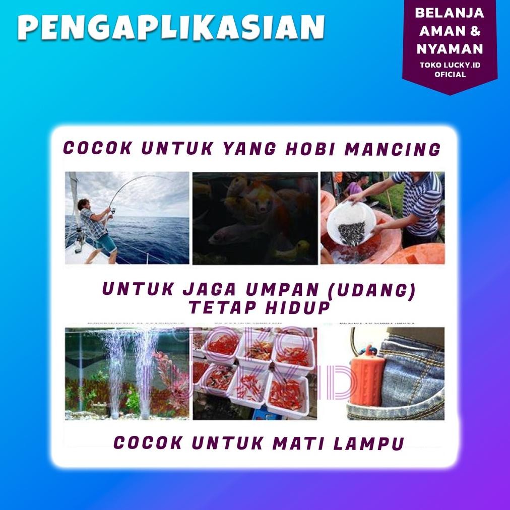 Aerator Aquarium USB Pompa Udara Akuarium Ikan Airator Gelembung