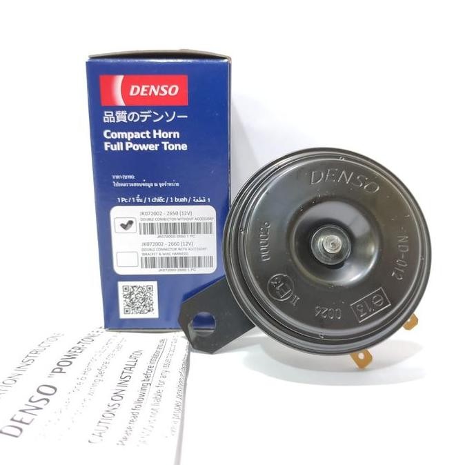 KLAKSON DISK 12V SINGLE DENSO SUARA AVANZA UNIVERSAL JAMINAN ASLI