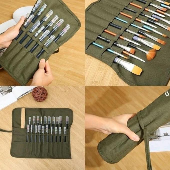 

ready !!! tas lukis tempat penyimpanan kuas lukis