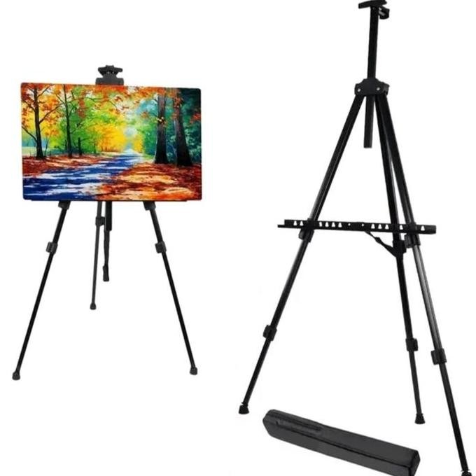 

ready !!! Easel Lukis Lukisan Easel Frame Foto Wedding Stand Besi Canvas Cat Stationery