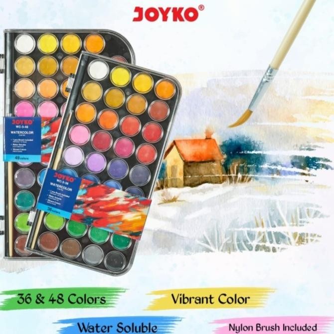 

ready !!! JOYKO Watercolour Cat Air Set WC-3 48 Warna