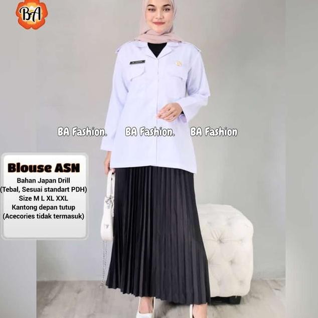 baju kemeja wanita lengan panjang baju putih kemeja asn PROMO TERBATAS