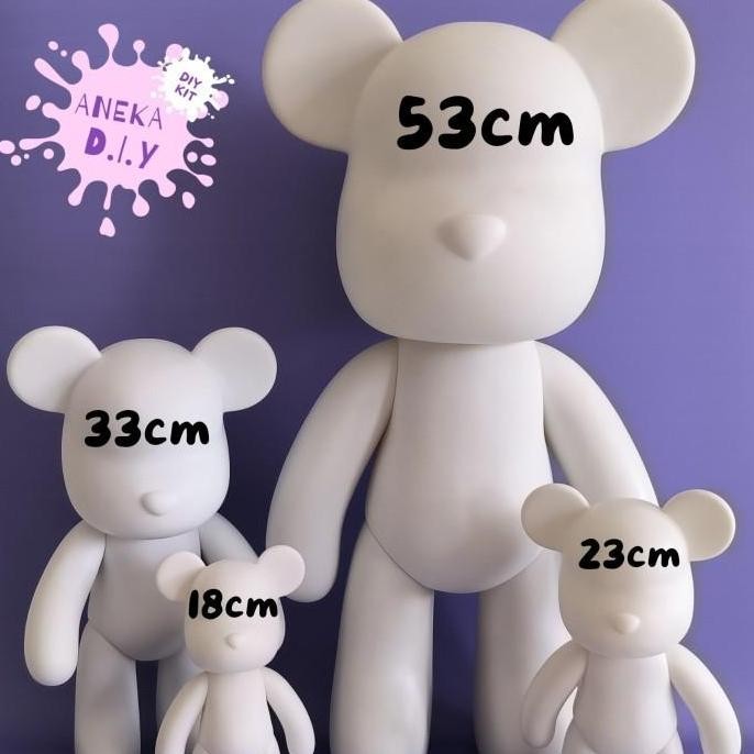 

ready !!! DIY Beruang Besar Bearbrick 23cm Lucu Cairan Cat Warna Dekoratif