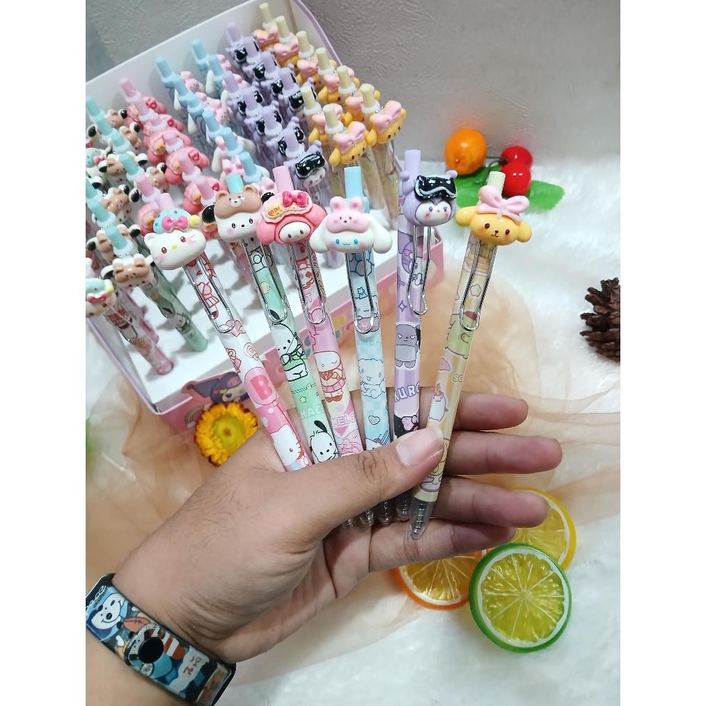 

Dgh-43 (6Pcs) Pen Gel Karakter Sanrio Premium-Pen Gel Karakter Isi 6Pcs
