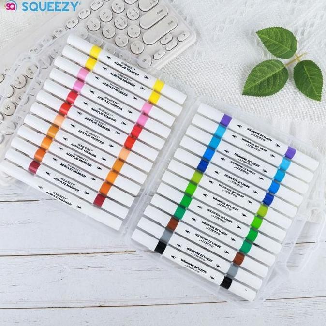 

ready !!! Spidol Akrilik SQUEEZY Dua Mata Ujung/Acrylic Marker SQUEEZY Dual Tip