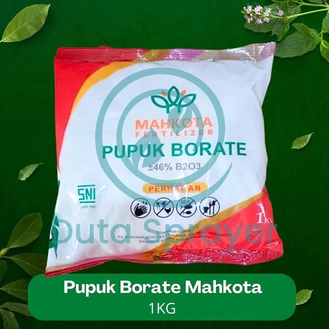 baru Pupuk Borate Borat Boron Mahkota Kemasan 1kg Original