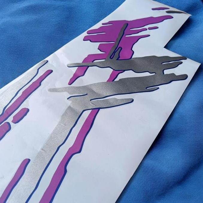 Stiker mobil Suzuki Katana Jimny Pistol Tahun 1997 sticker striping list body sepasang/satuset mobil