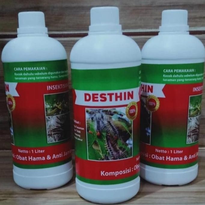 baru Desthin 1 Liter Obat Hama Tanaman, Hama Daun,Kutu Putih,Jamur dan Ulat