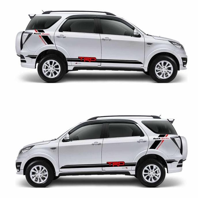 Sticker Aksesoris Stripe Mobil Toyota Rush TRD Rush Sportivo murah