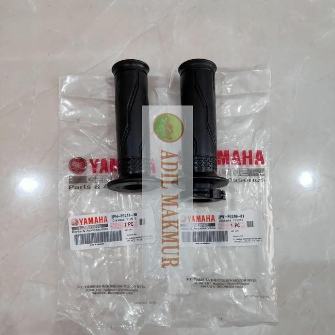 KARET HAND GRIP STANG SET KIRI KANAN MX KING ASLI ORINAL YAMAHA