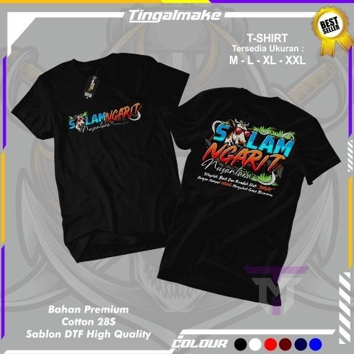 Promo Kaos Salam Ngarit Nusantara Unisex Viral - Kaos Distro Pria Wanita - Kaos Sobat Ngarit - Baju 