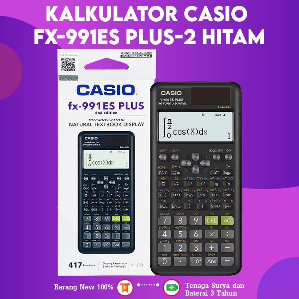 

FixPrint Kalkulator Casio FX-991ES PLUS-2 Pink Hitam FixPrint KalkulatoBiru Calculator Scientific Kalkulator Ilmiah Standar FX-991ID PLUS 2