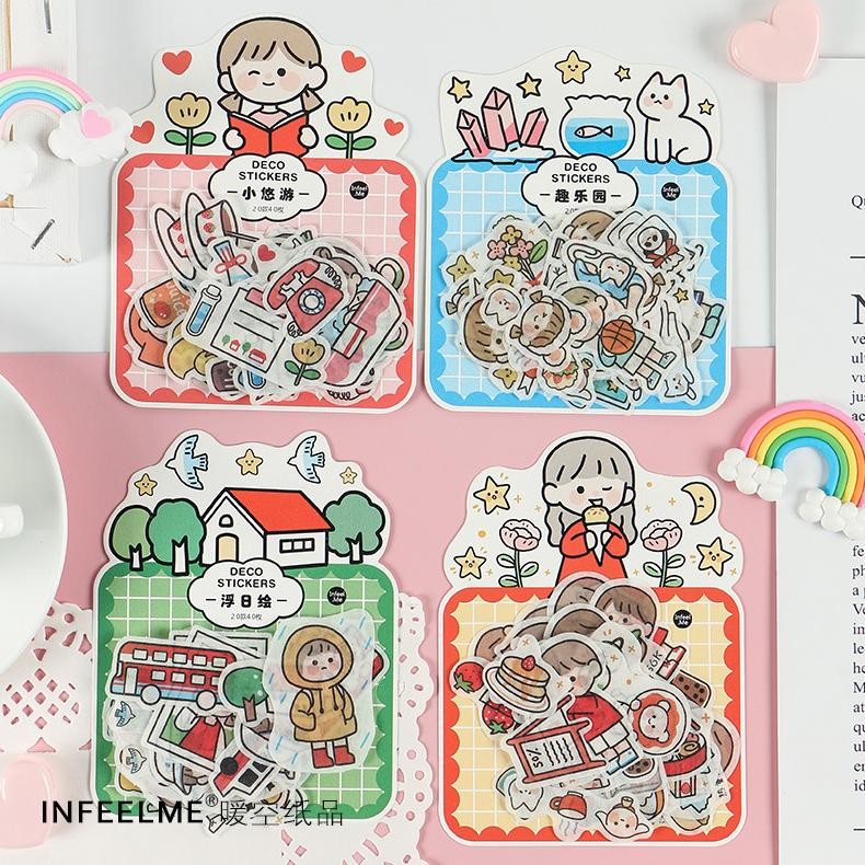 

Promo Tc21 Terlaris! Enjoyable Free Time Flake Stickers / Diary Sticker Jurnal Stiker Hias Karakter Lucu Premium Terlaris Promo