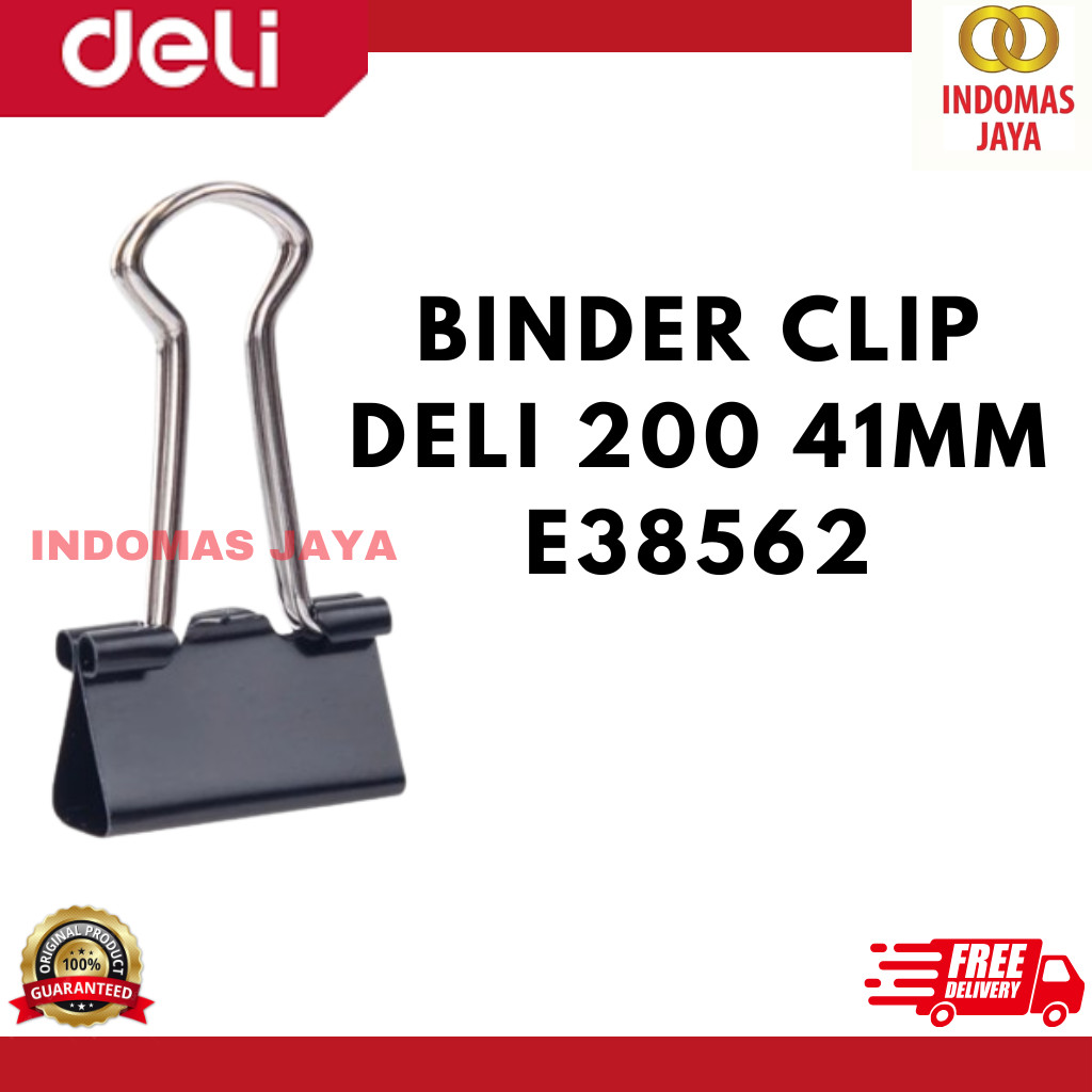 

Deli Binderr Clip 41Mm bebas karat dilapisi oleh eletroforesis (200) E38562 (HARGA PER KOTAK)