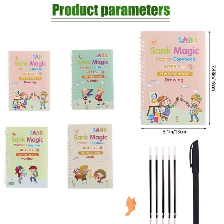 

Et-98 Jy-6 Gc27 Sank Magic Book - Buku Belajar Menulis 3D Tulisan Hilang Sendiri Viral Premium