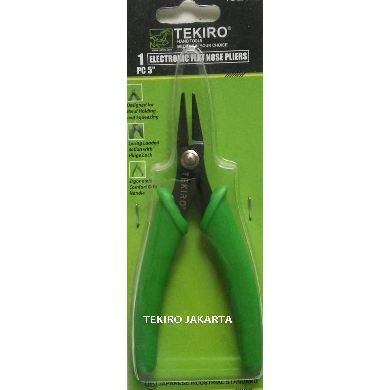 Tekiro Tang Elektronik - Electronic Flat Nose Pliers 5 Inch