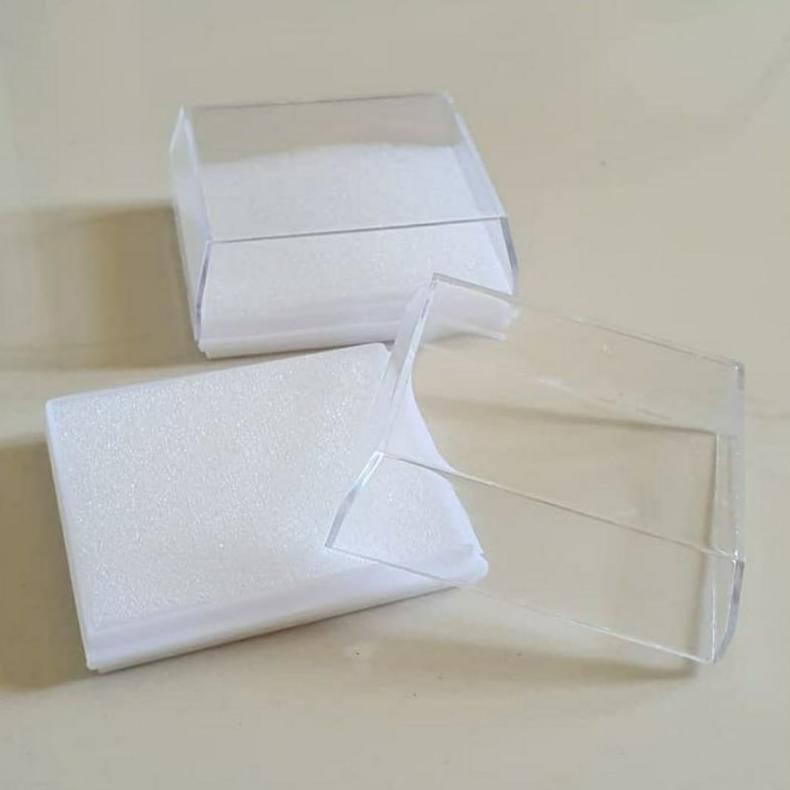 Ex45 Ve29 T-56 (Isi 12) Kotak / Box / Tempat Plastik Polos 7Cm Rosario Aksesoris Bros Perhiasan Souv