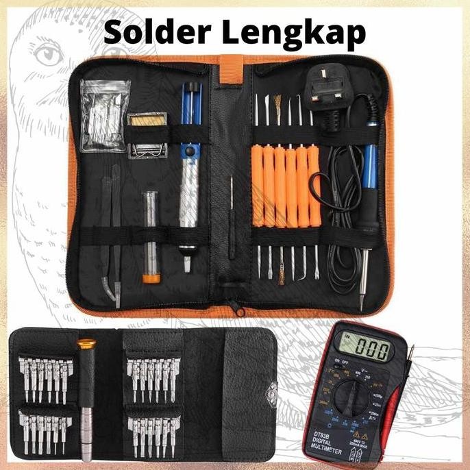 Solder Lengkap Solder Elektronik Solder Set Peralatan Solder Paket 6