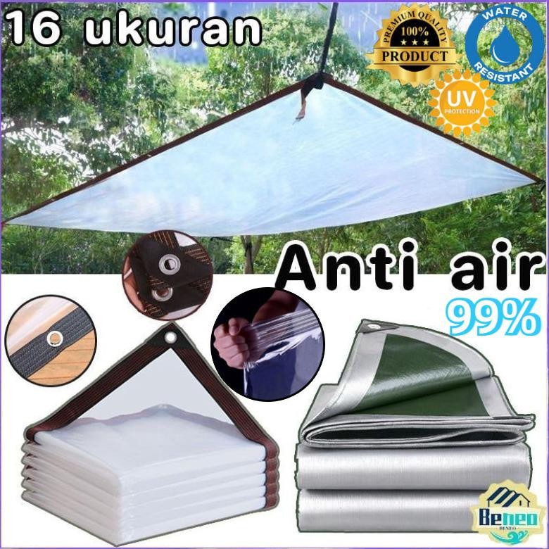 BEST BENEONY PE Tirai Plastik Transparan Bening Clear Anti-UV Terpal Plastik Bening Tebal Tahan Huja