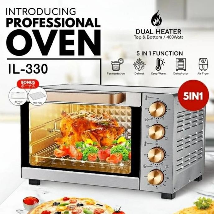 Idealife Oven Air Fryer Pemanggang 30L (Il 330)