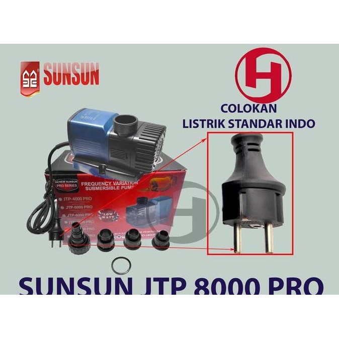 Pompa Sunsun Jtp 8000 Pompa Sirkulasi Aquarium Kolam Koi Hydroponik