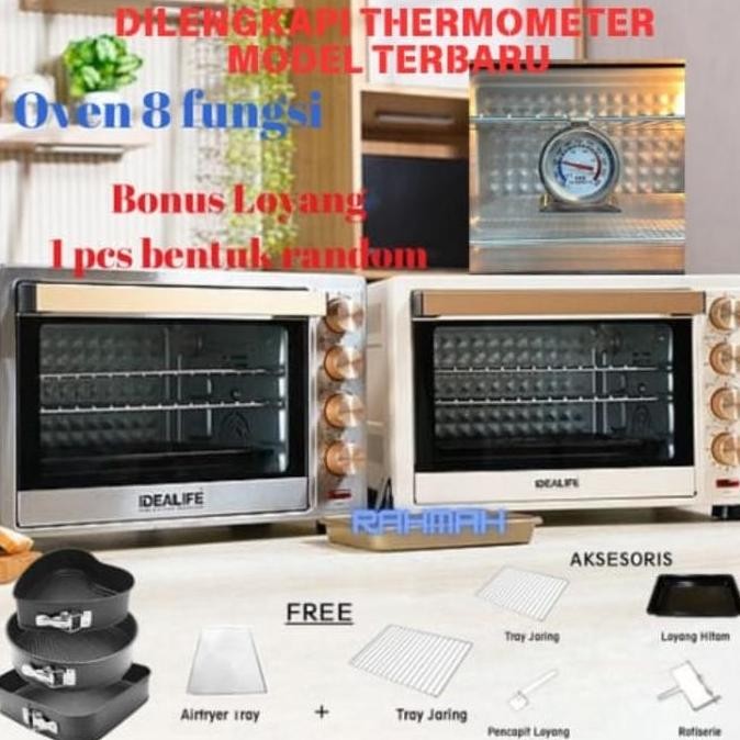 Oven Listrik Pemanggang Grill Kue Low Watt Idealife Il335